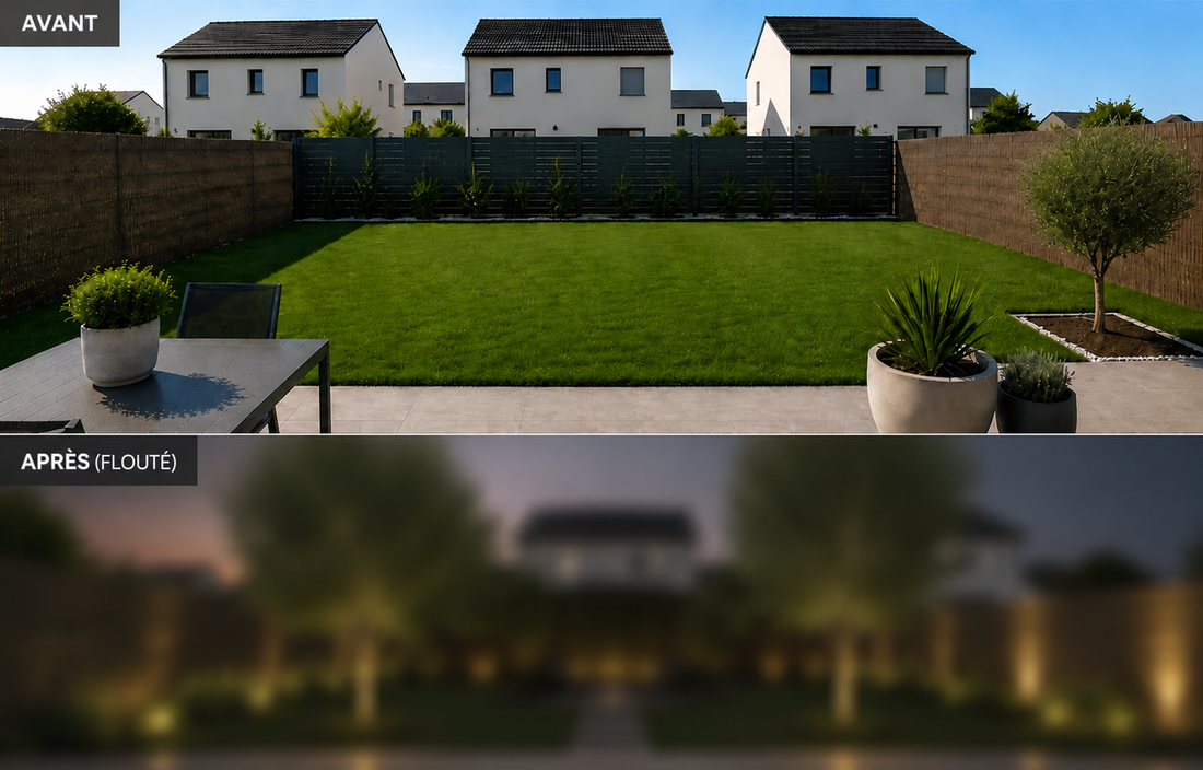 Avant / Après : transformation d'un jardin exposé au vis-à-vis
