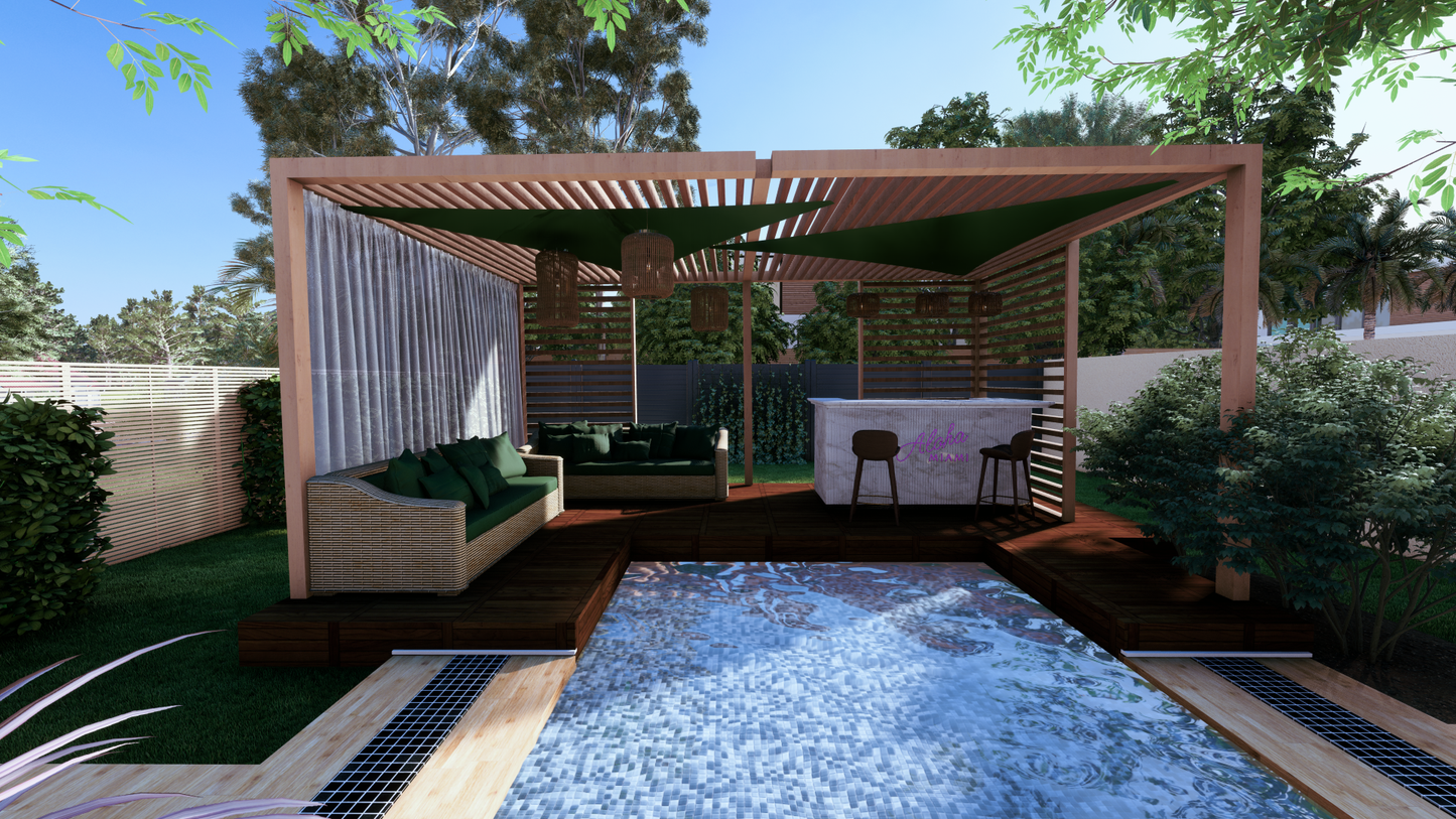 Aménagement pour jardin de lotissement