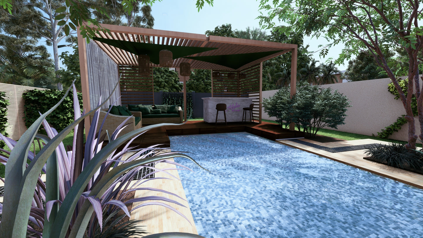 Aménagement pour jardin de lotissement