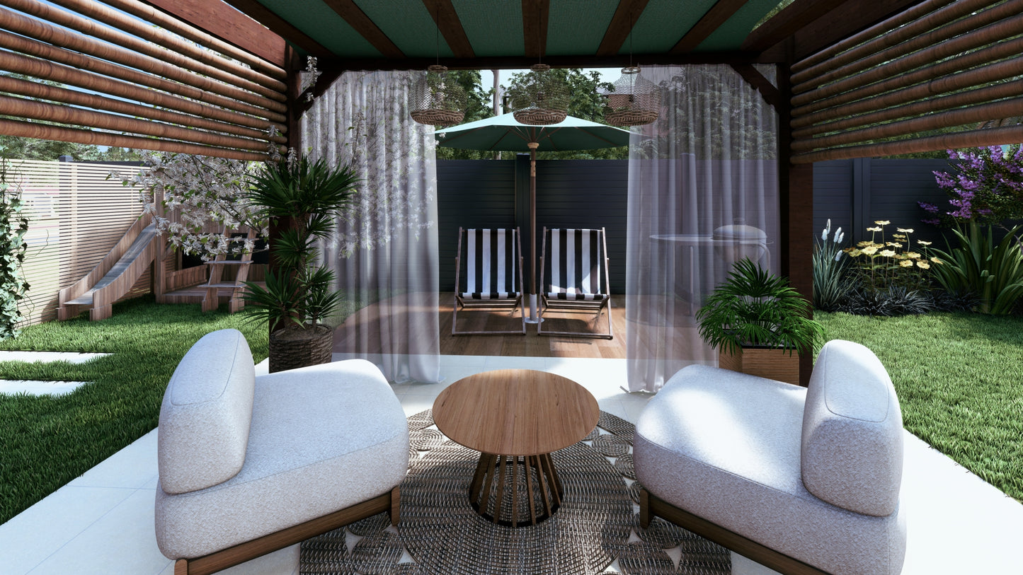 Aménagement pour jardin de lotissement