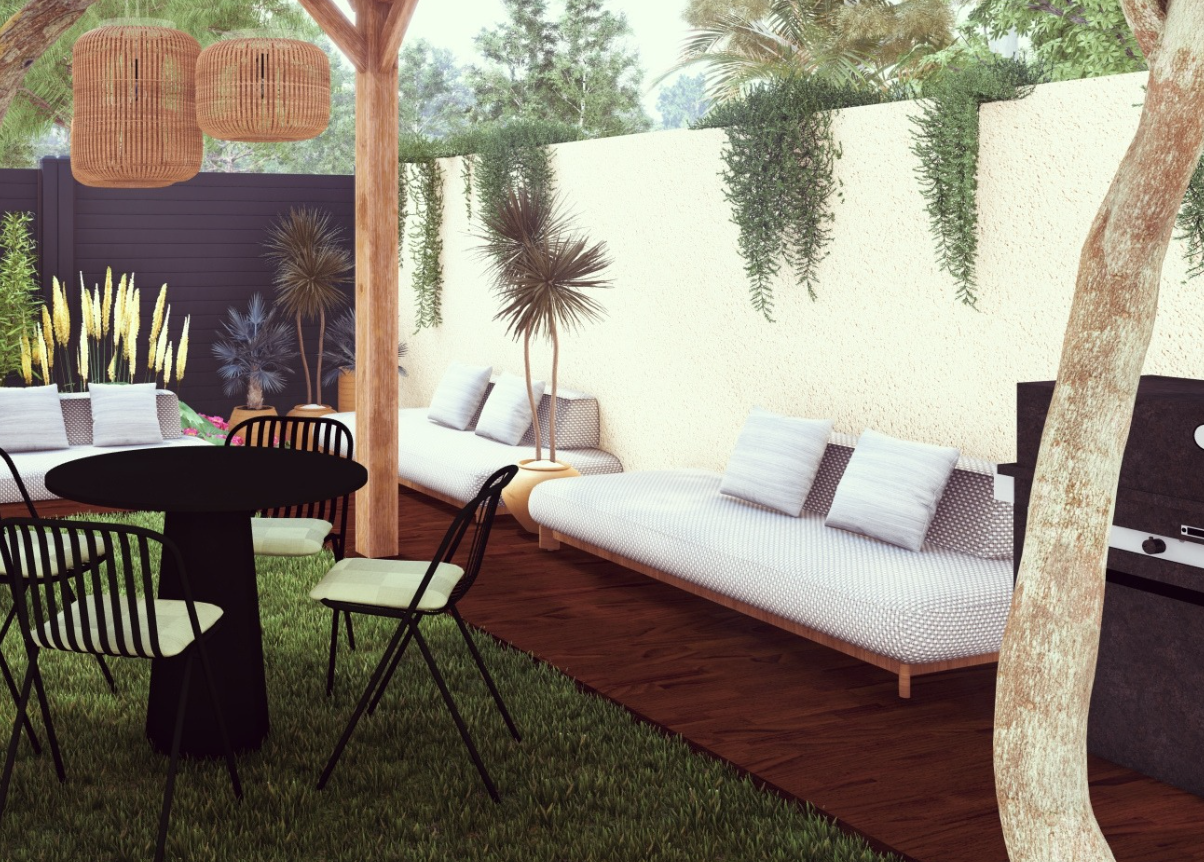 Aménagement pour jardin de lotissement