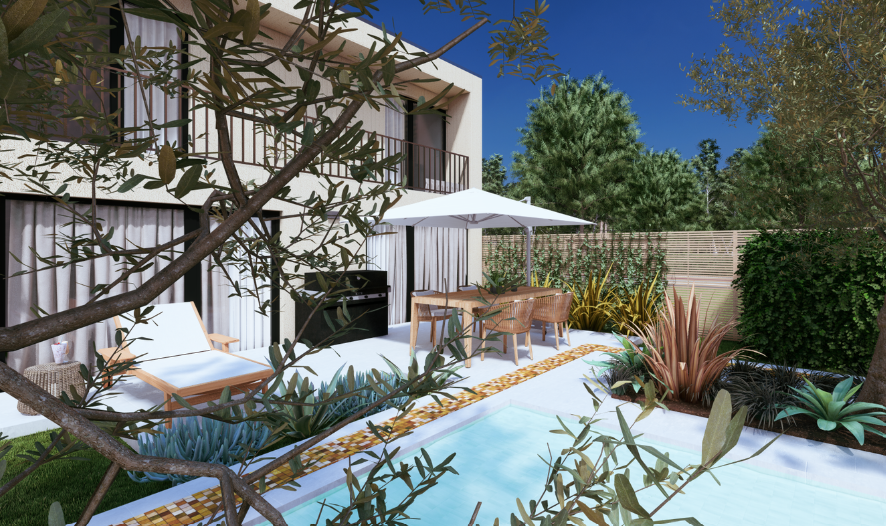Aménagement pour jardin de lotissement