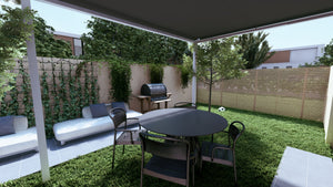 Aménagement pour jardin de lotissement