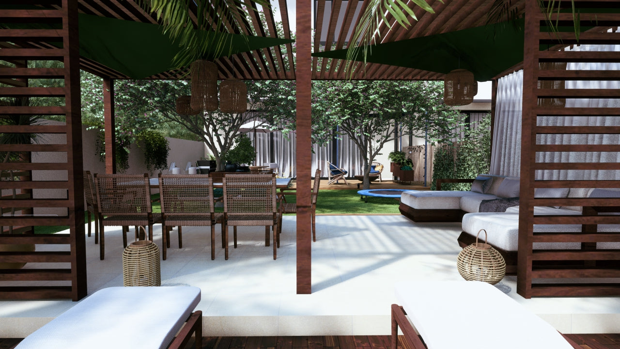 Aménagement pour jardin de lotissement