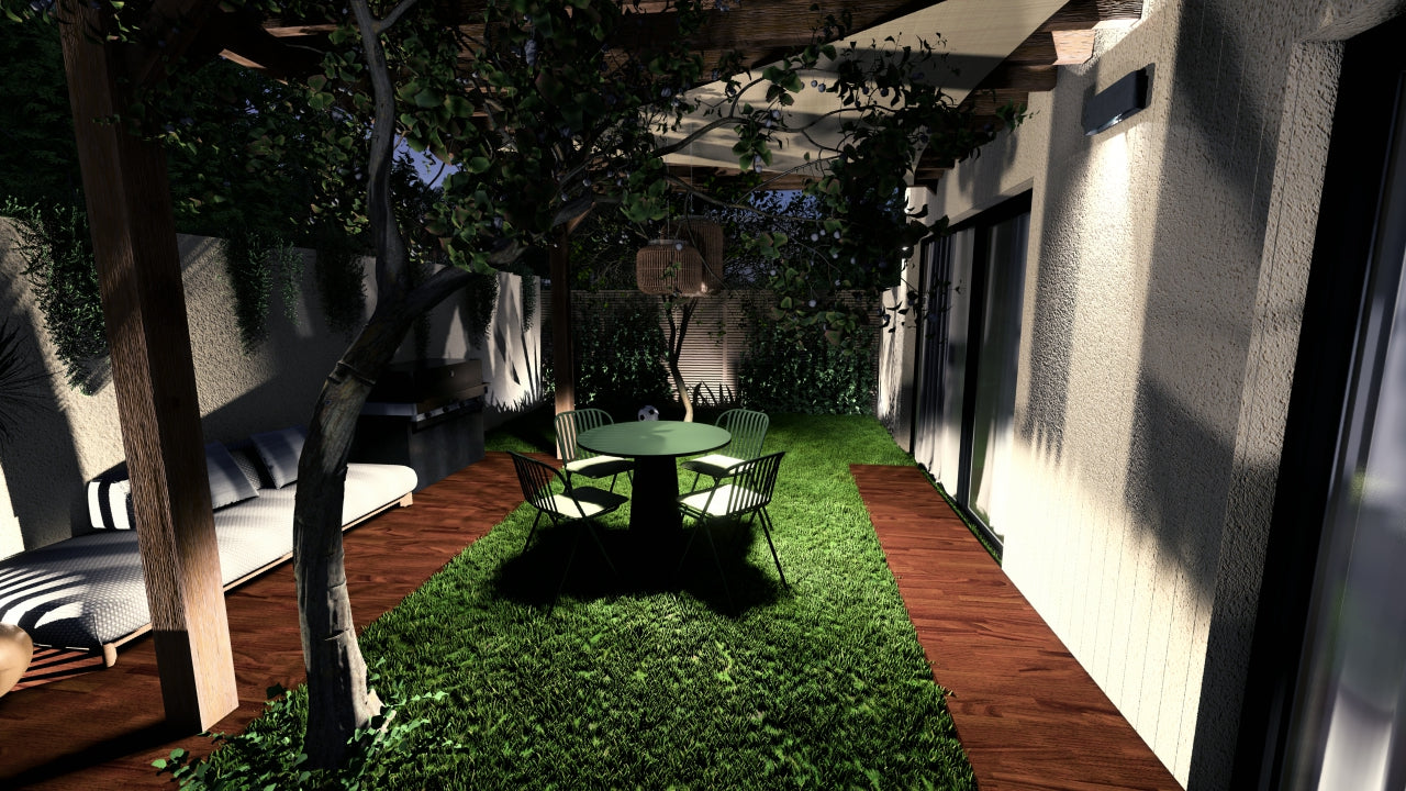 Aménagement pour jardin de lotissement