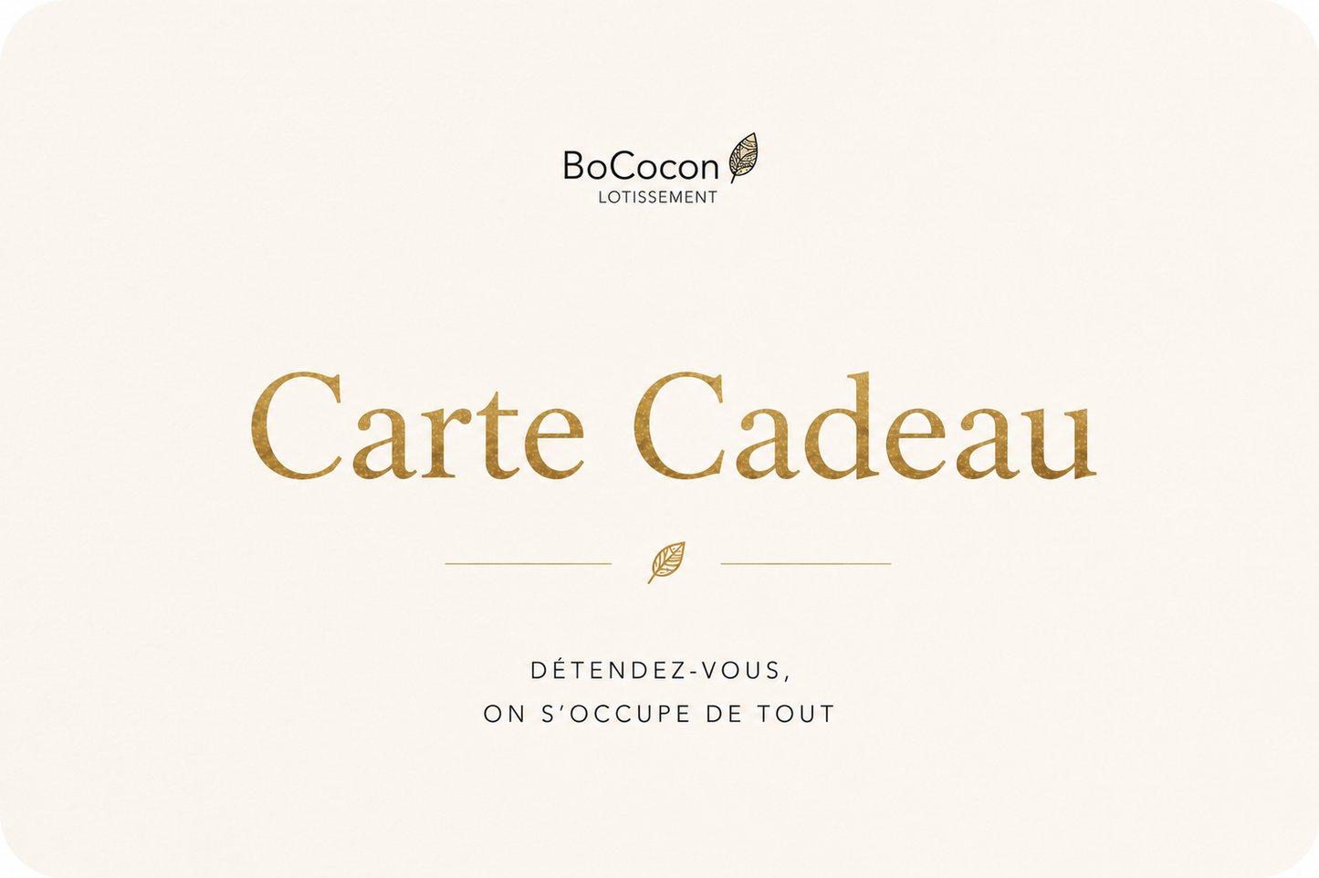 Votre carte cadeau