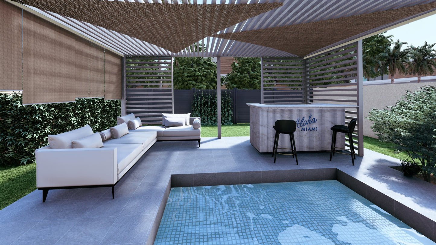 Aménagement pour jardin de lotissement