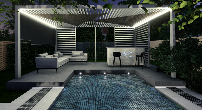 Aménagement pour jardin de lotissement