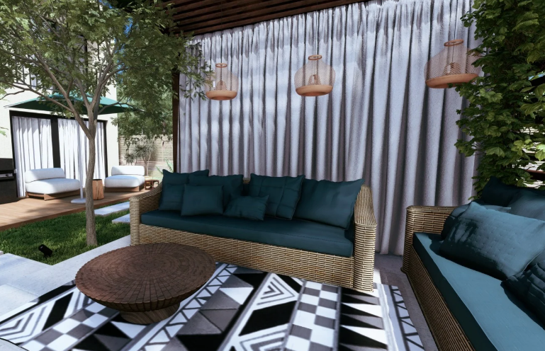 Aménagement pour jardin de lotissement