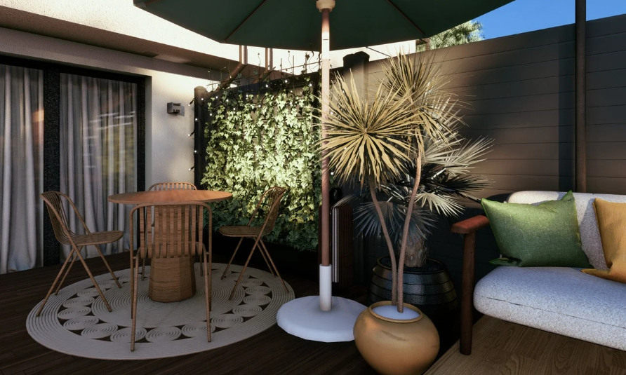 Aménagement pour jardin de lotissement