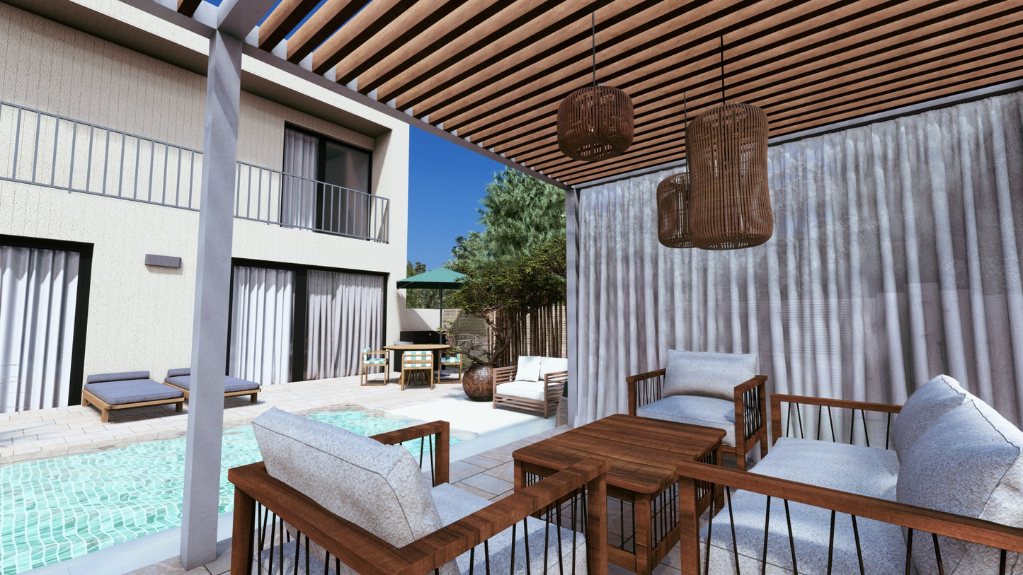 Aménagement pour jardin de lotissement